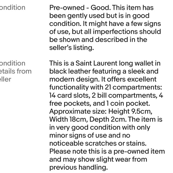 Saint Laurent Black Leather Long Wallet - Picture 12 of 12